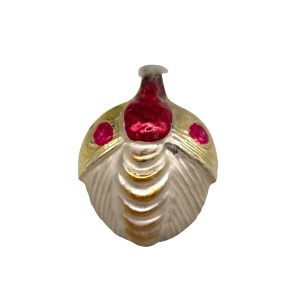 Vintage Moth Glass Christmas Ornament Germany 2.5" - Picture 1 of 6